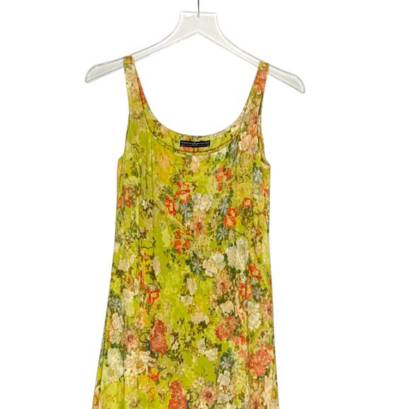 Peruvian Connection XS Womens St Barth Maxi Dress Tank Sleeveless Floral - Picture 4 of 10